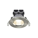 Downlight FREMONT lot de 1 IP65, acier brossé gradable