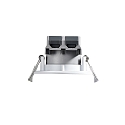 Nordlux Downlight FREMONT lot de 3 IP65, blanche gradable