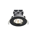 Nordlux Downlight FREMONT lot de 3 IP65, noir gradable