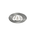 Nordlux Downlight FREMONT lot de 3 IP65, acier brossé gradable