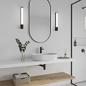 Nordlux wall luminaire MALAIKA 49 IP44, black matt 