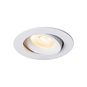 Nordlux Downlight ALIKI IP44, blanc mat gradable