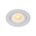 Nordlux Downlight ALIKI IP44, blanc mat gradable