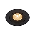 Downlight ALIKI IP44, noir mat gradable