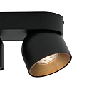 Nordlux ceiling luminaire PITCHER 2 flames GU10 IP20, black dimmable