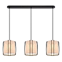 pendant luminaire CARDINE 3 flames E27 IP20, white matt dimmable