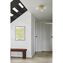 Nordlux ceiling luminaire FRANCA E14 IP20, glossy, brass, white dimmable
