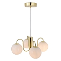 Nordlux Luminaire à suspension FRANCA E14 IP20, scintillant, laiton, blanche gradable