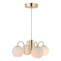 Nordlux Luminaire à suspension FRANCA E14 IP20, scintillant, laiton, blanche gradable