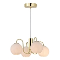 Nordlux Luminaire à suspension FRANCA E14 IP20, scintillant, laiton, blanche gradable