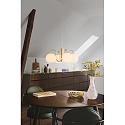 Nordlux Luminaire à suspension FRANCA E14 IP20, scintillant, laiton, blanche gradable