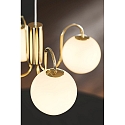 Nordlux Luminaire à suspension FRANCA E14 IP20, scintillant, laiton, blanche gradable