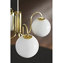 Nordlux Luminaire à suspension FRANCA E14 IP20, scintillant, laiton, blanche gradable