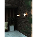 Nordlux Luminaire mural d’extérieur HAYLEY E27 IP44, marron, mat, métallique, blanche 