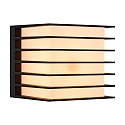 Luminaire mural d’extérieur FLUCTUS 13 E27 IP44, noir mat, blanche 