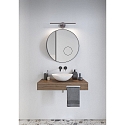 Luminaire de miroir IP S13 40 IP44, acier bross� 