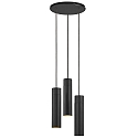 Nordlux Luminaire � suspension TILO 3 flammes, rond GU10 IP20, noir gradable