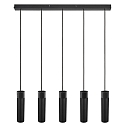 Nordlux Luminaire � suspension TILO 5 flammes, rond GU10 IP20, noir gradable