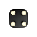 Nordlux ceiling luminaire CLYDE 4 flames IP20, black dimmable