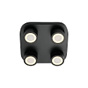 Nordlux ceiling luminaire CLYDE 4 flames IP20, black dimmable