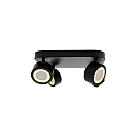 Nordlux ceiling luminaire CLYDE 4 flames IP20, black dimmable
