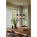 Luminaire à suspension MIELLA 3 flammes E27 IP20, couleurs fumée gradable