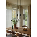 Luminaire à suspension MIELLA 3 flammes E27 IP20, couleurs fumée gradable