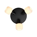 Nordlux Luminaire de plafond MILFORD MINI 3 flammes E14 IP20, noir gradable