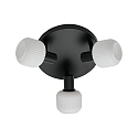 Nordlux Luminaire de plafond MILFORD MINI 3 flammes E14 IP20, noir gradable
