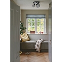 Nordlux Luminaire de plafond MILFORD MINI 3 flammes E14 IP20, noir gradable