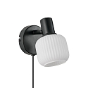 Nordlux wall luminaire MILFORD MINI E14 IP20, black 