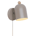wall luminaire GASTON E27 IP20, light brown 