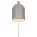 Nordlux Luminaire mural GASTON E27 IP20, brun clair 