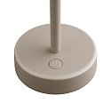 Nordlux Lampe de table � accu ELLEN TO-GO sans chargeur, avec IP station de rechargea IP44, beige, mat gradable
