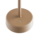Nordlux Lampe de table � accu ELLEN TO-GO sans chargeur, avec IP station de rechargea IP44, marron, mat gradable
