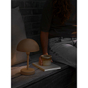 Nordlux Lampe de table � accu ELLEN TO-GO sans chargeur, avec IP station de rechargea IP44, marron, mat gradable