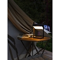 Nordlux battery table lamp SAULIO IP44, black dimmable