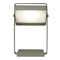 Nordlux battery table lamp SAULIO IP44, olive green dimmable