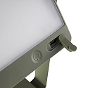 Nordlux battery table lamp SAULIO IP44, olive green dimmable