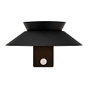 Nordlux solar wall luminaire JUSTINA with sensor IP44, black 