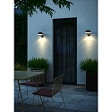 Nordlux solar wall luminaire JUSTINA with sensor IP44, black 