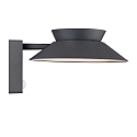 solar wall luminaire JUSTINA with sensor IP44, anthracite 