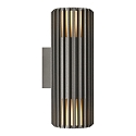 Luminaire mural d'ext�rieur ALUDRA DOUBLE E27 IP54, seaside anthrazit gradable