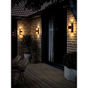 Nordlux Luminaire mural d'ext�rieur ALUDRA DOUBLE E27 IP54, seaside brun m�tallique gradable
