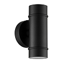 outdoor wall luminaire ARTILUS GU10 IP54, black dimmable