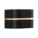 wall luminaire SIBELIS UP/DOWN E27 IP44, black dimmable