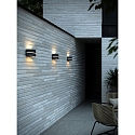 Nordlux Luminaire mural SIBELIS UP/DOWN E27 IP44, anthrazit gradable