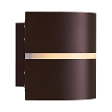 Nordlux Luminaire mural SIBELIS UP/DOWN E27 IP44, marron, métallique gradable