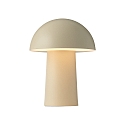 Lampe de table à accu FAYE IP20, beige gradable