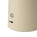 Lampe de table à accu FAYE IP20, beige gradable